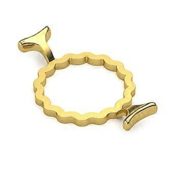 1 Stycke Metall Vax Sigill Formar för 2,5 cm Vax Sigill Stämplar Inkluderar Runda Blomma Hjärta Former för DIY Hantverk Vaxning Inbjudningar D wavy S 2.5cm chapter appl