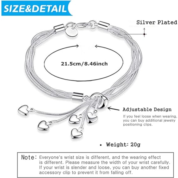 Sterling Silver Bracelet For Women Friendship Silver Bracelets Ch