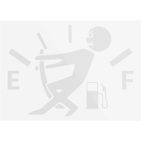 Funny Car Stickers Empty Fuel Gauge Stickers for High Gas Consump