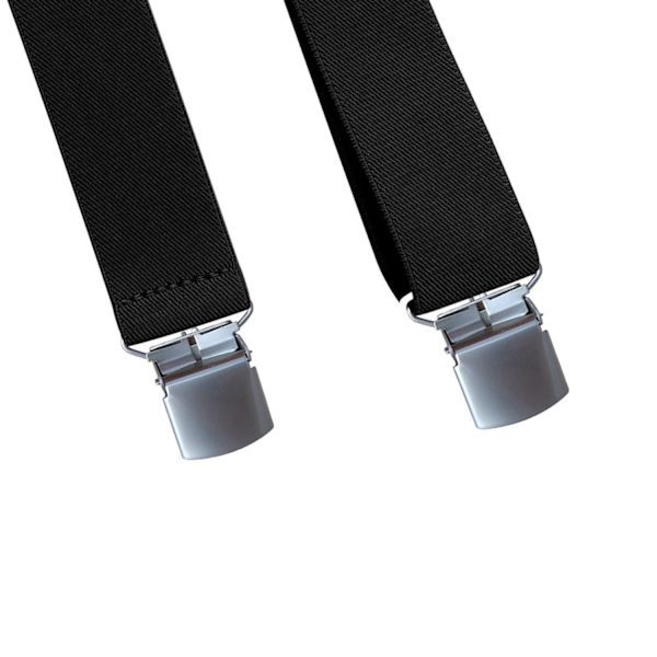 Svart elastisk 4-klämma för vuxna