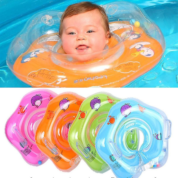 Baby Svømme Float Oppblåsbar Baby Svømme Ring Baby Svømme Ring（Blå）