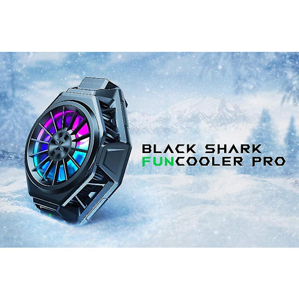 Black Shark Phone Cooler Pro för spel, livestreaming, vloggar, för 2,63-3,46 tum iOS/Android halvledarkylare