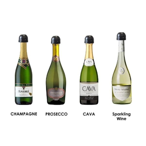 Champagne/Vinkork - Vakuumforseglet - Sort Prop