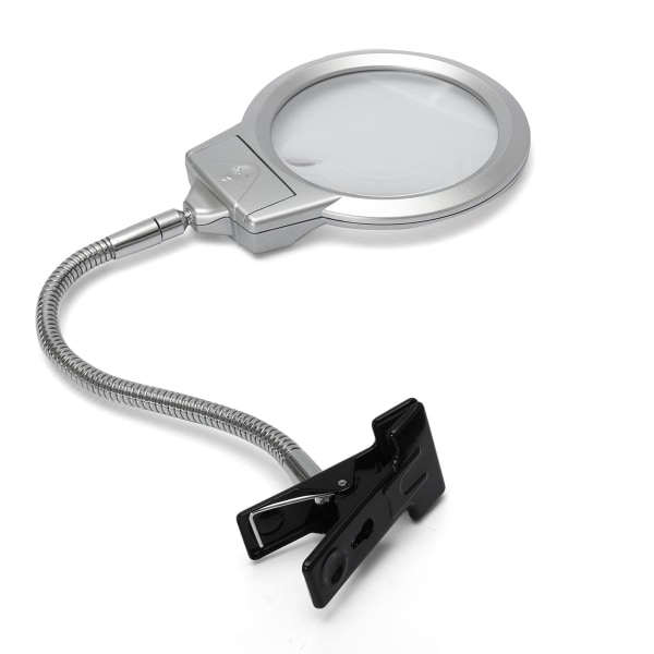 Suuri linssi LED-valaisin pöytäkoru suurennuslasi