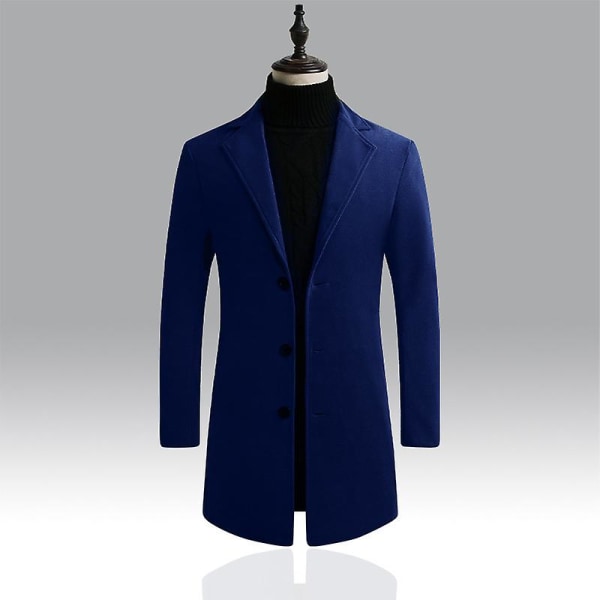 Long Coat Coat Navy 3xl