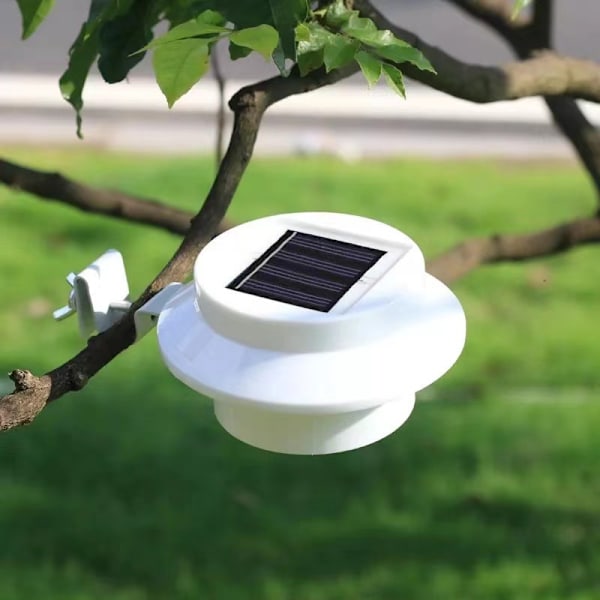 Aurinkokäyttöinen lamppu ulkokäyttöön pihalle, kotiin, puutarhaan, aitaan, valoa aistiva LED-seinävalaisin