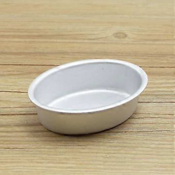 Pakke med 20 Professionelle Ovale Bageforme Praktiske Ovale Brødforme Aluminium Non-stick Brød Kage Bageforme