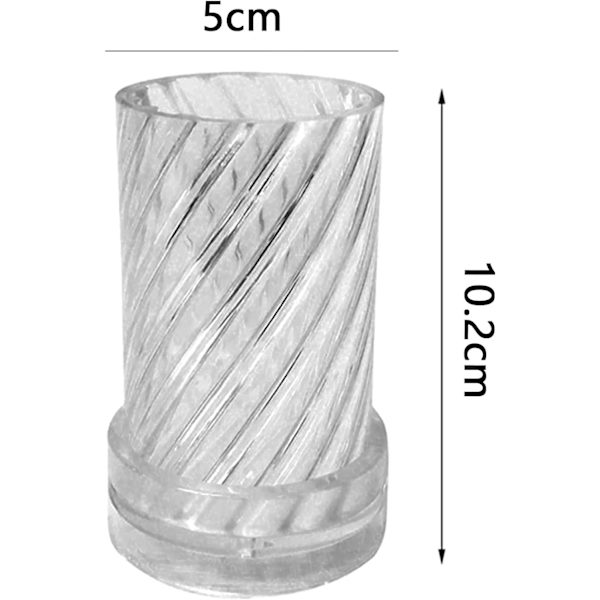 Spiralformet cylindrisk stearinform, 3D stearinform, cylindrisk gevind