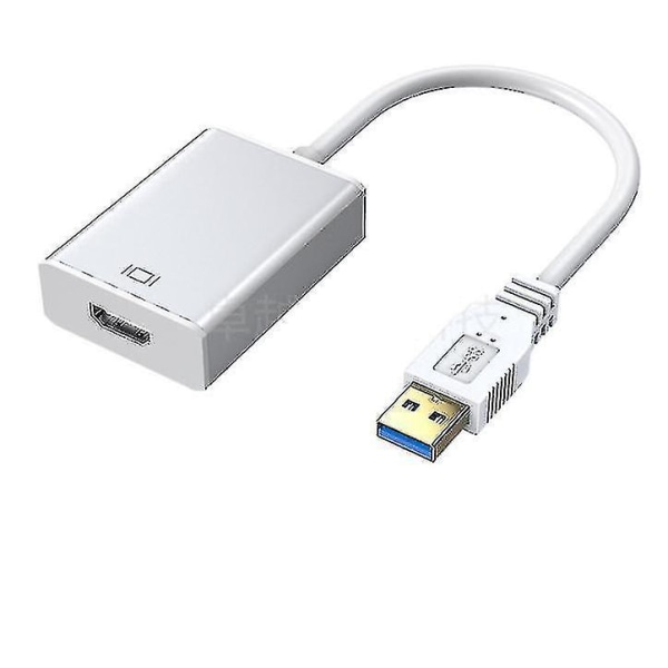 USB 3.0 till HDMI-adapter, 1080p Full Hd Video Audio Multi Monitor Converter Adapter för PC