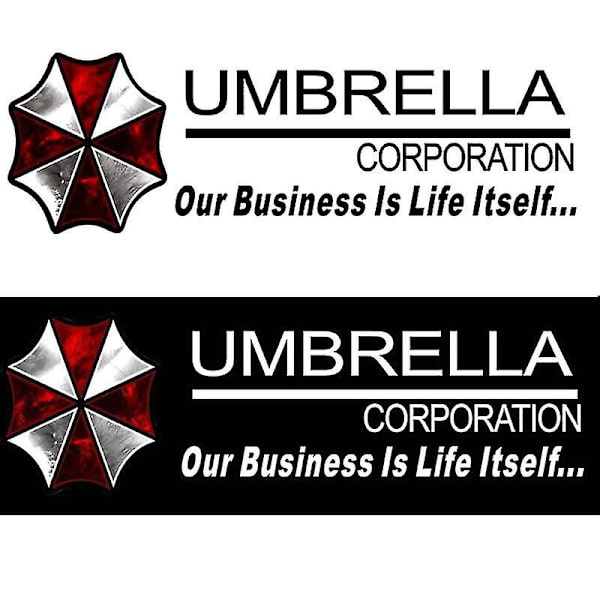Bil Reflekterande Resident Film Evil Klistermärke Umbrella Corporation Dörrklistermärke Svart