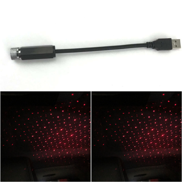 Usb Car Interior Roof Led Star Light Atmosphere Starry Sky Night