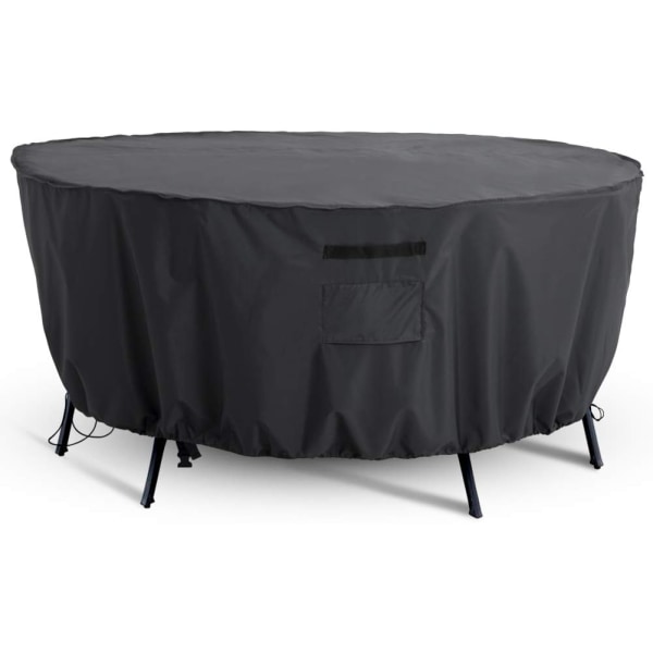 62" D x 27.8" H Round Patio Furniture Cover, Outdoor Table, Secti