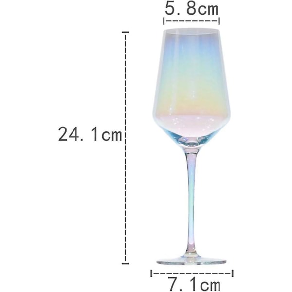 Vinglass Kreativ Regnbue Gjenbrukbar Flerbruks Vinglass Champagne Glass