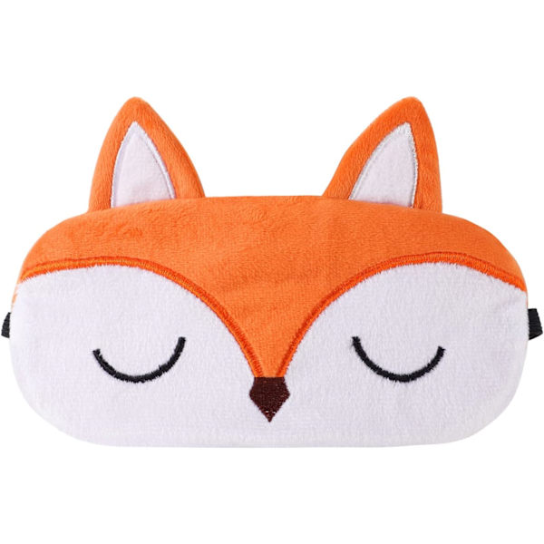Djursömnmask, barnsömnmask plysch söt 3D fluffig mask för