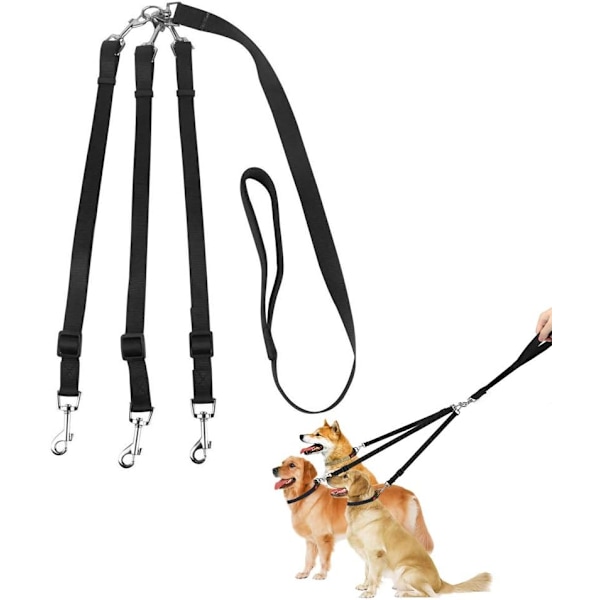 Dog Leashes 3 in 1 Multi-Pet Leashes 3 Way Dog Leash Splitter Pet