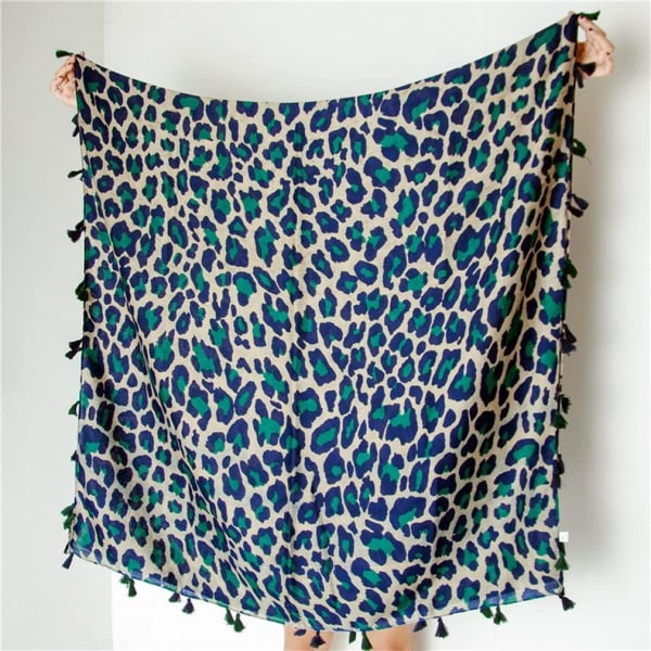 Kvinners Leopard Print Sjal Skjerf - Pashmina Sjal Skjerf Charpe A