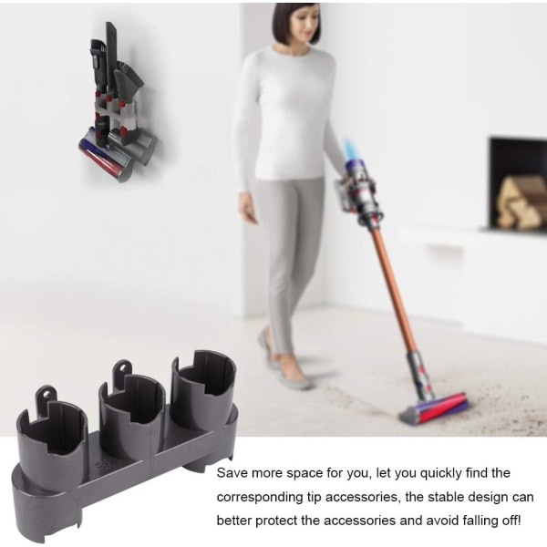 Vægmonteret tilbehørsophæng, Dyson V10 V8 V7 adapterkonverter Ki