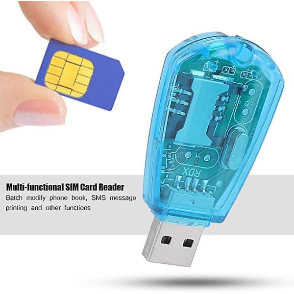 USB kortläsare, enkelt sortering, redigering och säkerhetskopiering av kortläsare, för Qq/icq/msm-mobiltelefoner