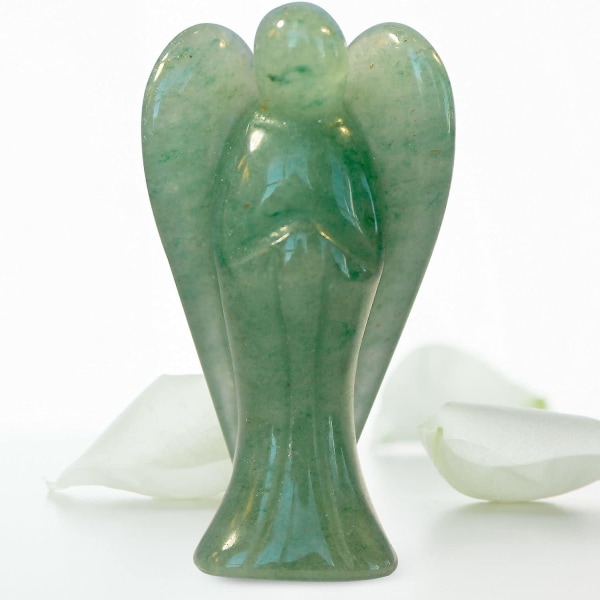 Pocket Skyddsängel med Serenity Bön Opal Healing Stone Statyett