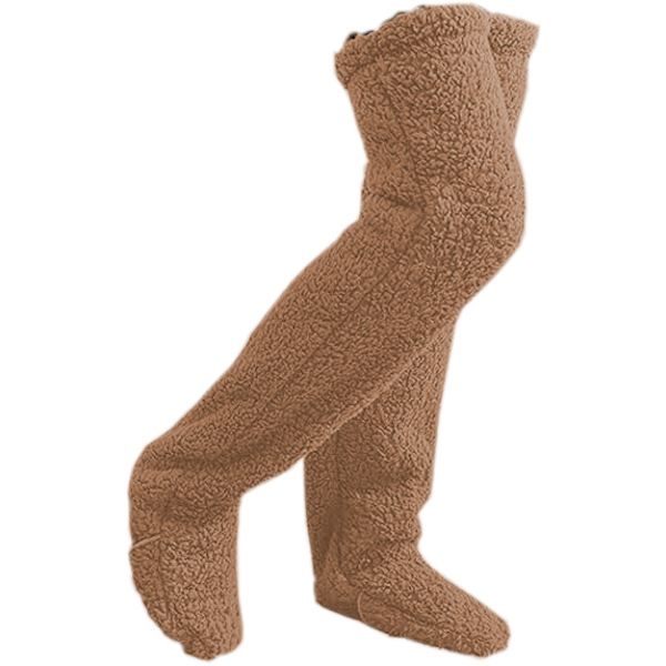 Fluffy Feet, PlushWarmth pitkät sukat, Teddy Legs pitkät sukat, yli