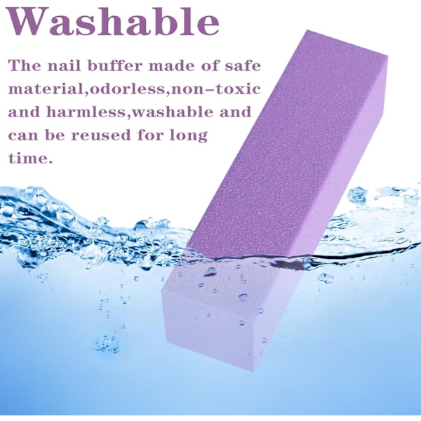 10 st nagelbufferblock, professionell 120 grit nagelslipblock