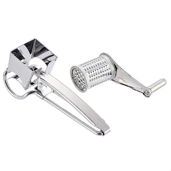 Ost Rivjern Rustfrit Stål Blok Ost Rivjern Slicer Grøntsagssnitter Håndholdt Roterende Rivjern Cutter Slicer