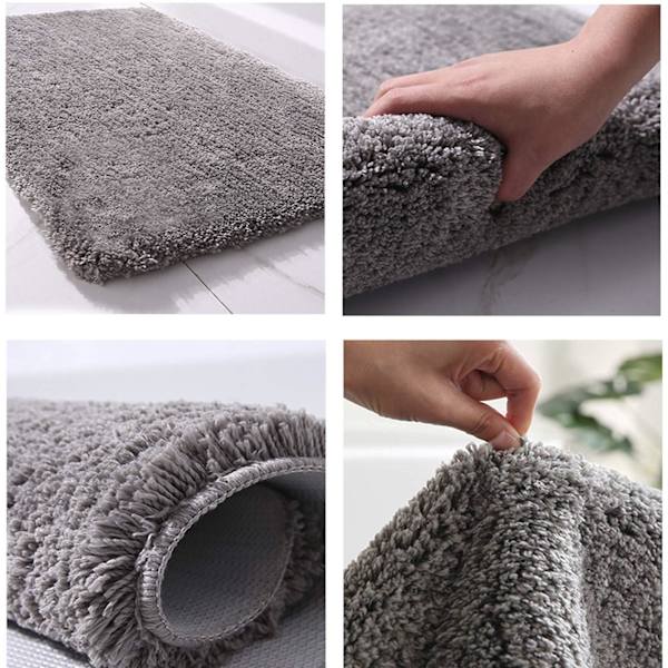 Skridsikker absorberende lang luv mikrofiber bademåtte maskinvaskbar