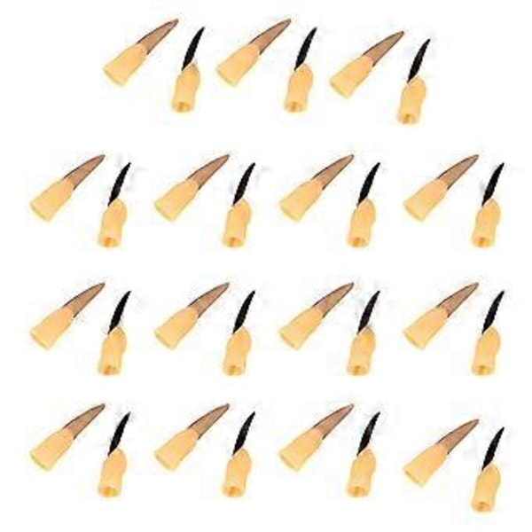 30 stk Zombie Fake Fingre Negledeksel Halloween Skumle Skumle Negler for Cosplay