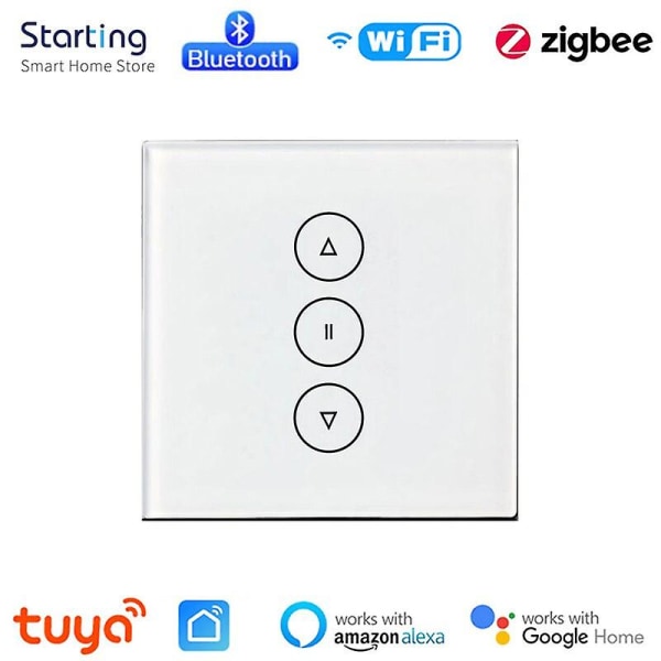 Tuya Zigbee/wifi Bluetooth Smart Gardinbrytare Rullgardiner Shutter Touch