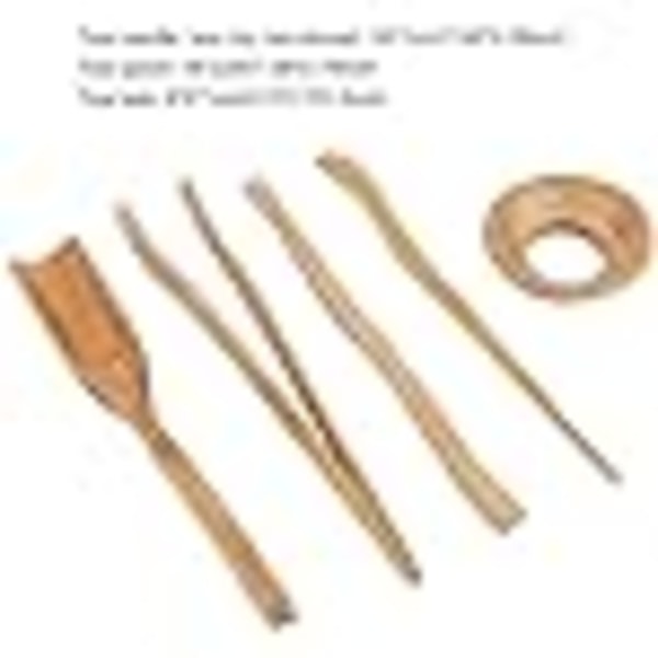 5st komplett set med bambu-tetillbehör - tetång, tebehov