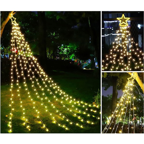 Christmas Decoration Outdoor Star String Lights, Outside Christma