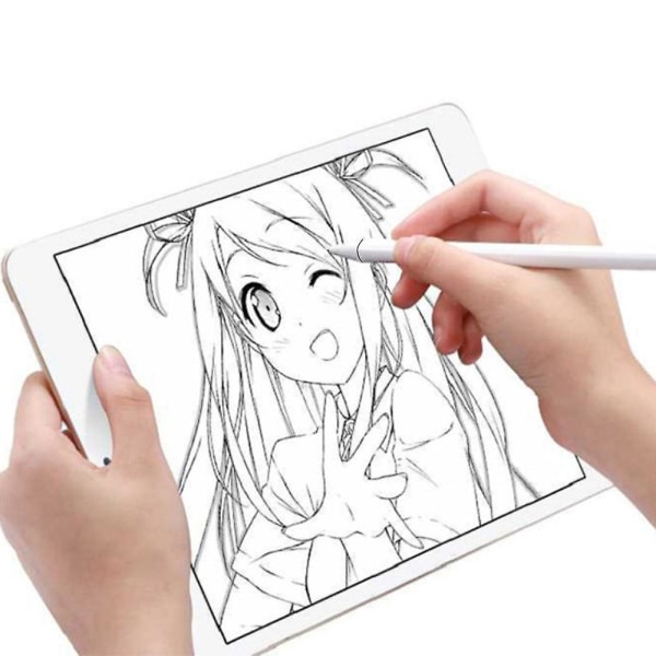 Silikonpenna, äppelpenna, kapacitiv penna, ritning Apple Tablet Touch Handskrift Passiv Universal Penna（Vit）
