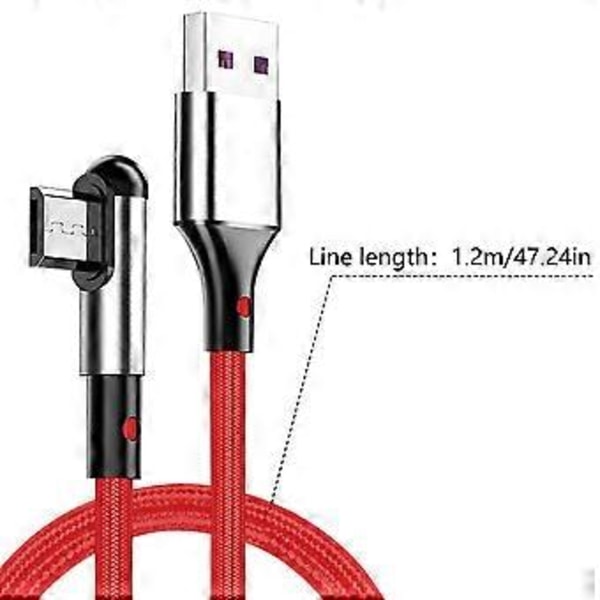 Nylonflätad USB till Micro USB-kabel Snabb USB till Micro USB Laddningsdatakabel för Micro USB-telefoner Barnklockor Svart Black