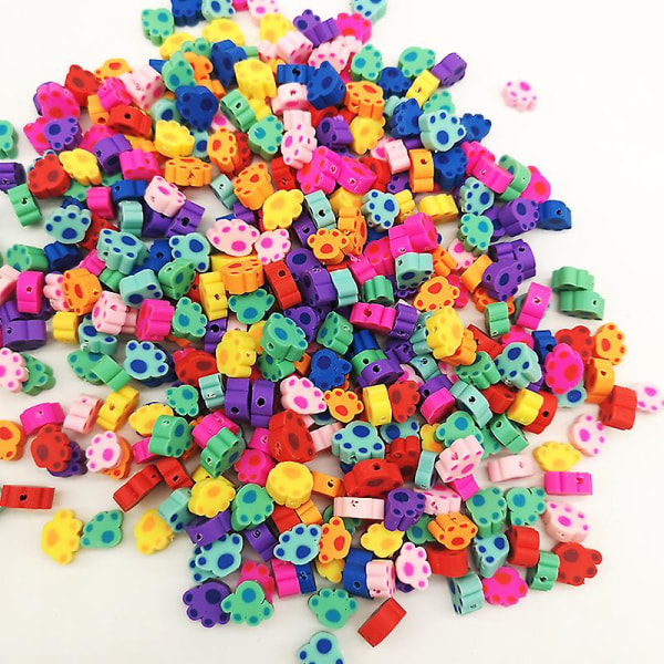 300 st Polymer Clay Beads Handgjorda frukttema Lösa distanspärlor för smycketillverkning av armband ( print)
