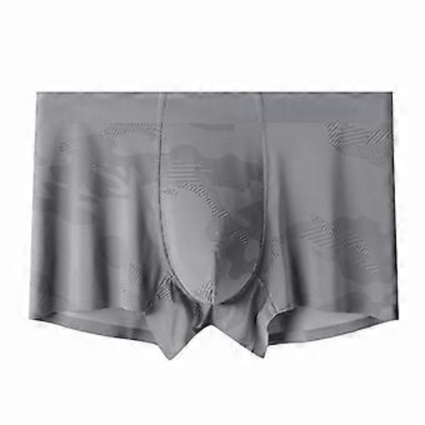 Miesten Ice Silk alushousut urheilu bokserit hengittävät bokserit teineille (vihreä L) Dark Grey L