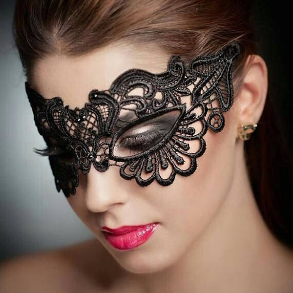 Kvinnors spets venetianska maskeradbal spetsmask sexig venetiansk maskerad karneval festbal ansiktsmaskeradmask