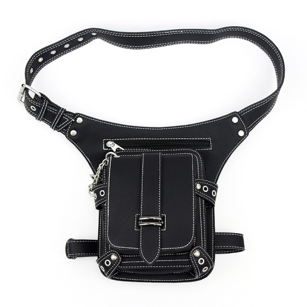 Steampunk Waist Bag Fanny Pack Fashion Gothic Leather Shoulder Cr