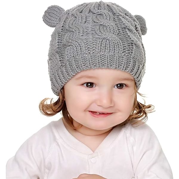 Baby Söt Bear Toddler Earflap Beanie Varm för höst och vinter