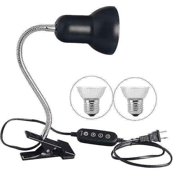 LED UVA UVB Pærer, Reptil Lampe Opvarmet Landskildpadde Lampe Med Lang Base Til Reptiler Og Padder [Energiklasse A +]