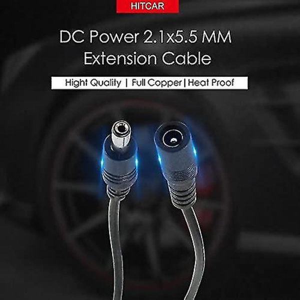 Dc 2.1 5.5mm 1 Til 2 Strømadapter Splitter Konverter Kabel 12v 24v Dc Til Cctv Led Lys