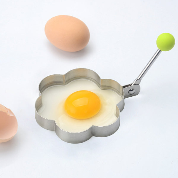 Set med 5 Non-stick Rostfritt Stål Stekt Ägg Form Ägg Ringar Cooki