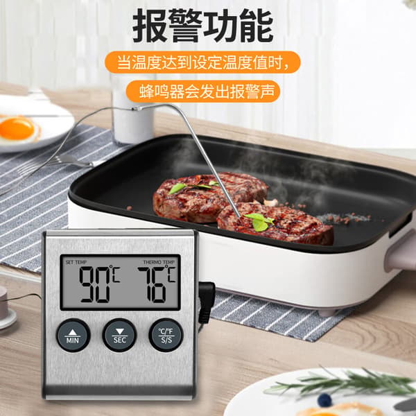 BBQ-box temporiseringsgaffel sockertermometer sond