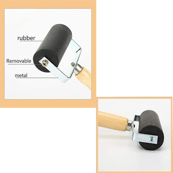 3 st gummivals, brayer vals, mjuk brayer vals tryck