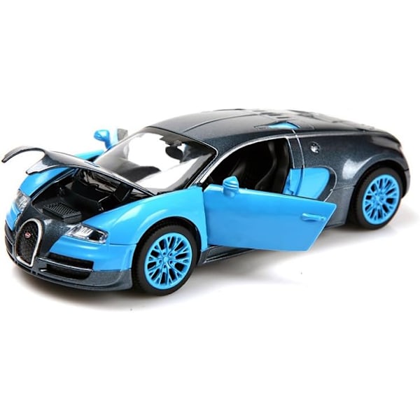 Rabatmodelbiler, 1:32 Bugatti Veyron Legering Støbte Biler med Lys og Lyd