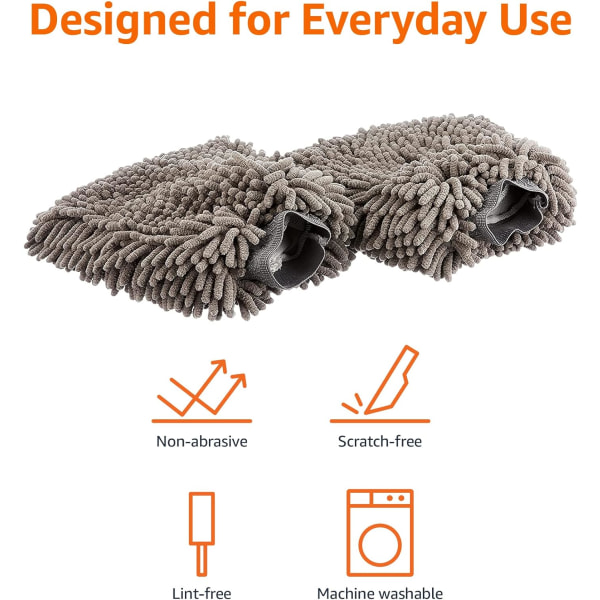 Deluxe Mikrofiber Biltvätt Vante (2-pack)