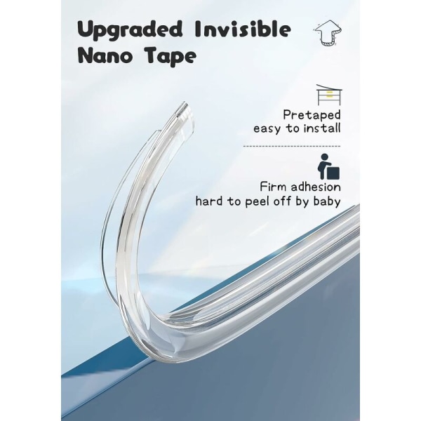 10MM×5M Transparent Baby Bord Skydd Bord Corner Baby Prote
