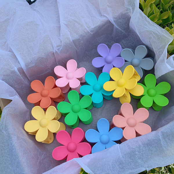 Blomsterpige Kvinder Hårspænder 7 Stykker Hårklemmer Hårklemmer Søde Matte Klospænder til Tykt Hår Skridsikre Hårklo Dekorative Hårtilbehør