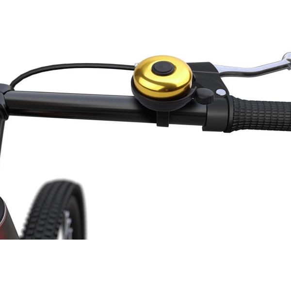 Cykelklokke i aluminium, gul