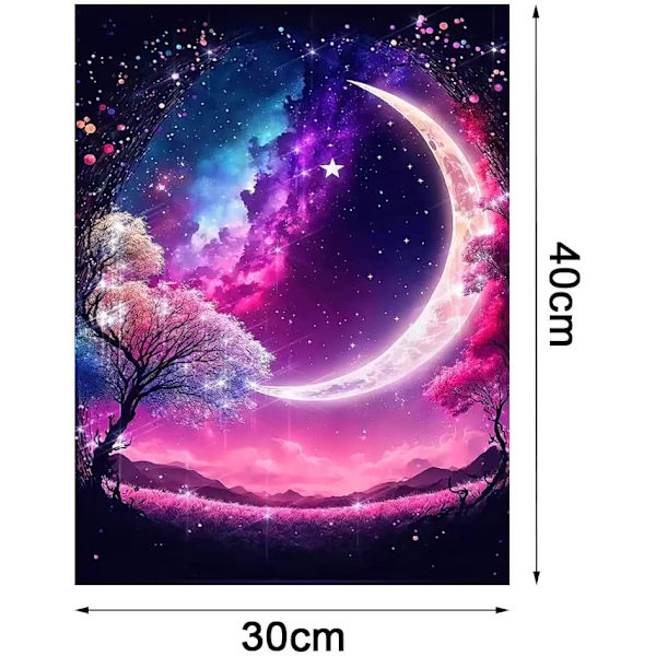 5D  30 x 40 cm timanttimaalaussarja, DIY timanttimaalaussarja