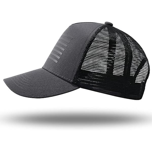 Amerikansk flagg Trucker Cap - Snapback Cap, Baseball Cap For Menn Kvinner - Pustende Mesh Side, Justerbar Passform - For Casual Wear